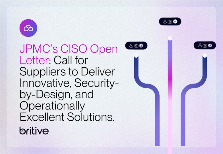 JPMorgan Chase's CISO Open Letter: 

Call for suppliers to deliver security-by-design and operationally excellent solutions.