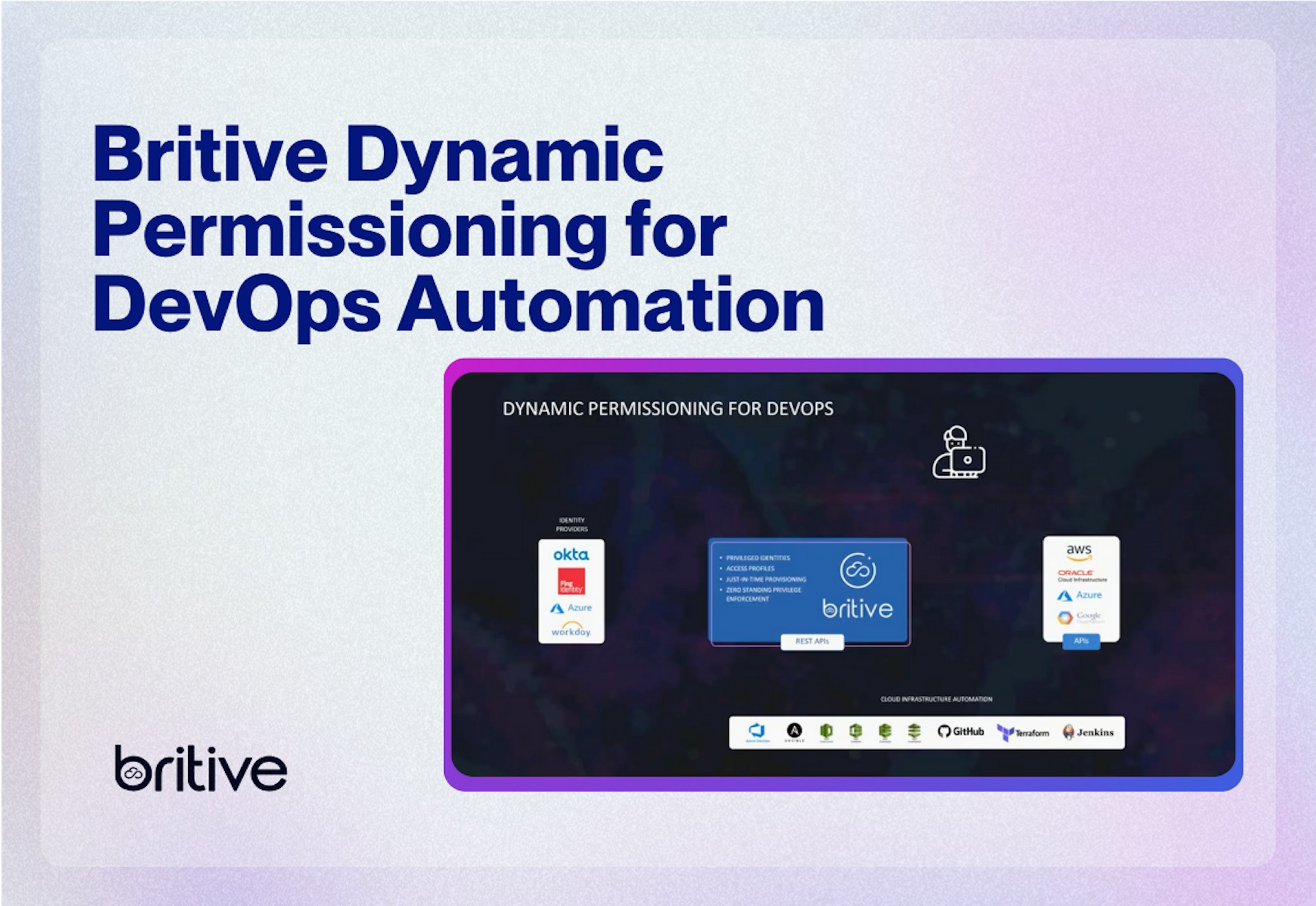 Britive Dynamic Permissioning for DevOps Automation