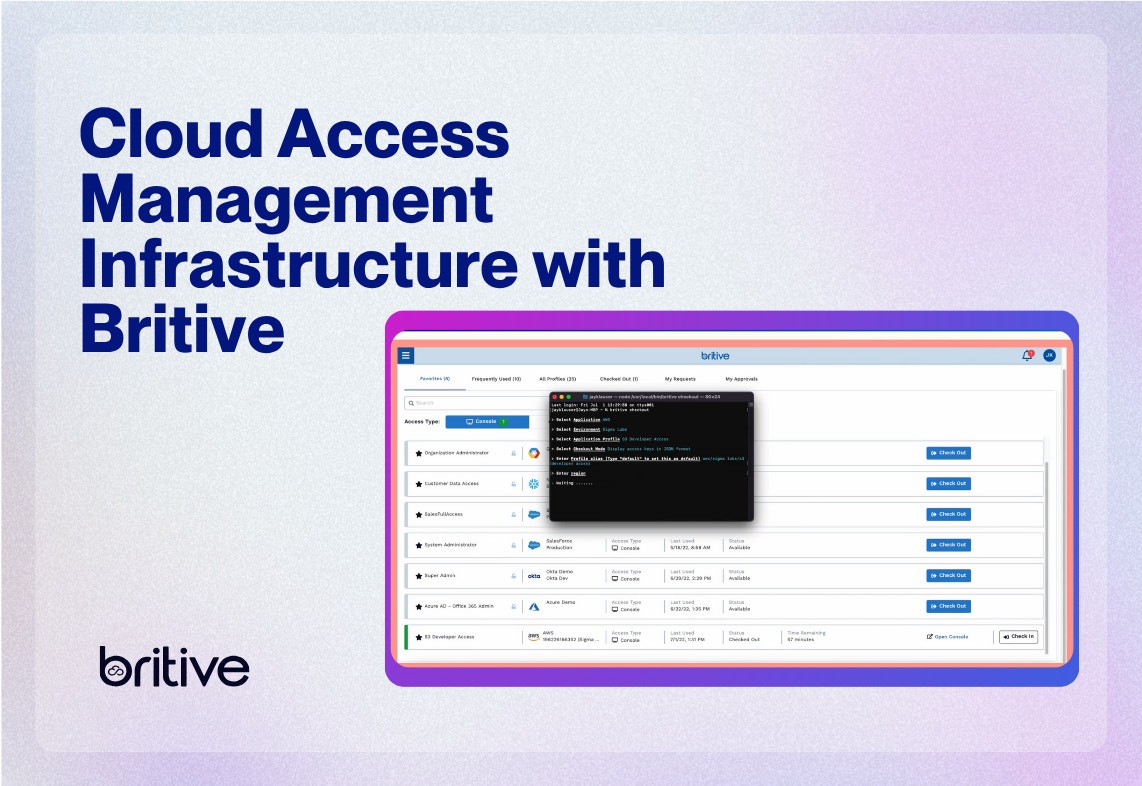 Cloud Access Management Infrastructure With Britive