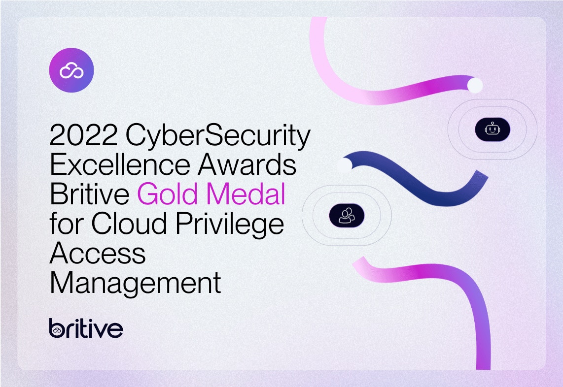 2022 Cybersecurity Excellence Awards Britive Gold Medal for Cloud Privilege Access Management