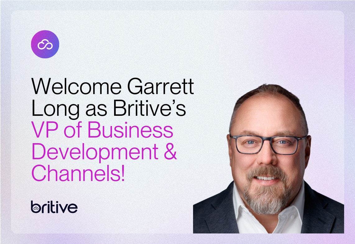 Welcome Garrett Long as Britive's VP of Business Development & Channels