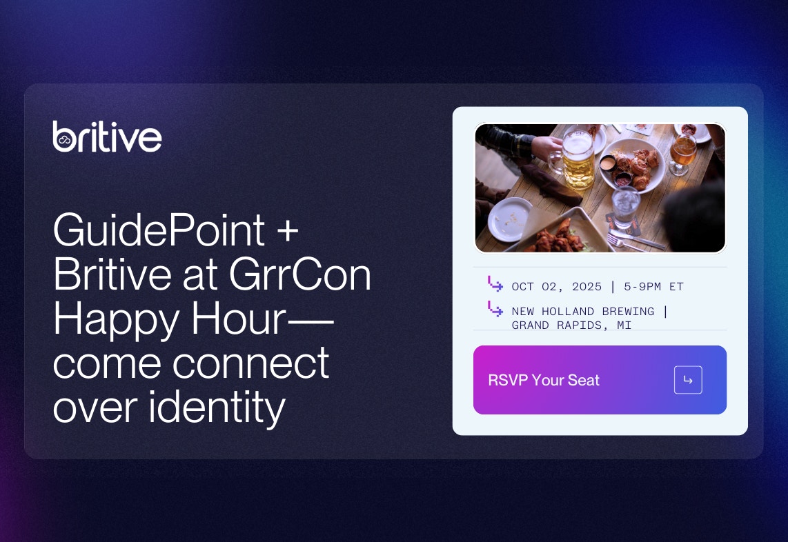 guidepoint and britive happy hour