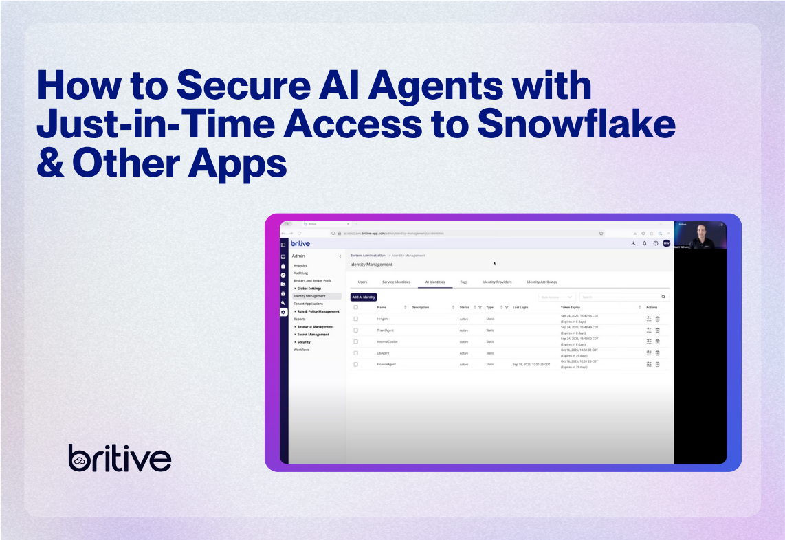 How to Secure AI Agents with Just-in-Time Access to Snowflake & Other Apps