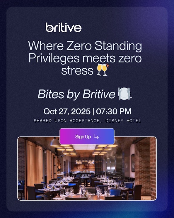bites by britive at infosec world