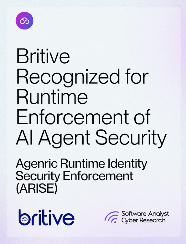 Britive Recognized for Runtime Enforcement of AI Agent Security