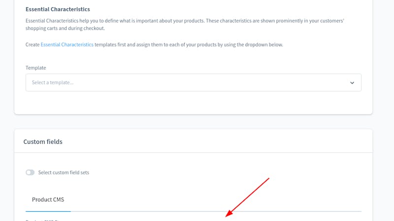 Custom field to select CMS layout on product level