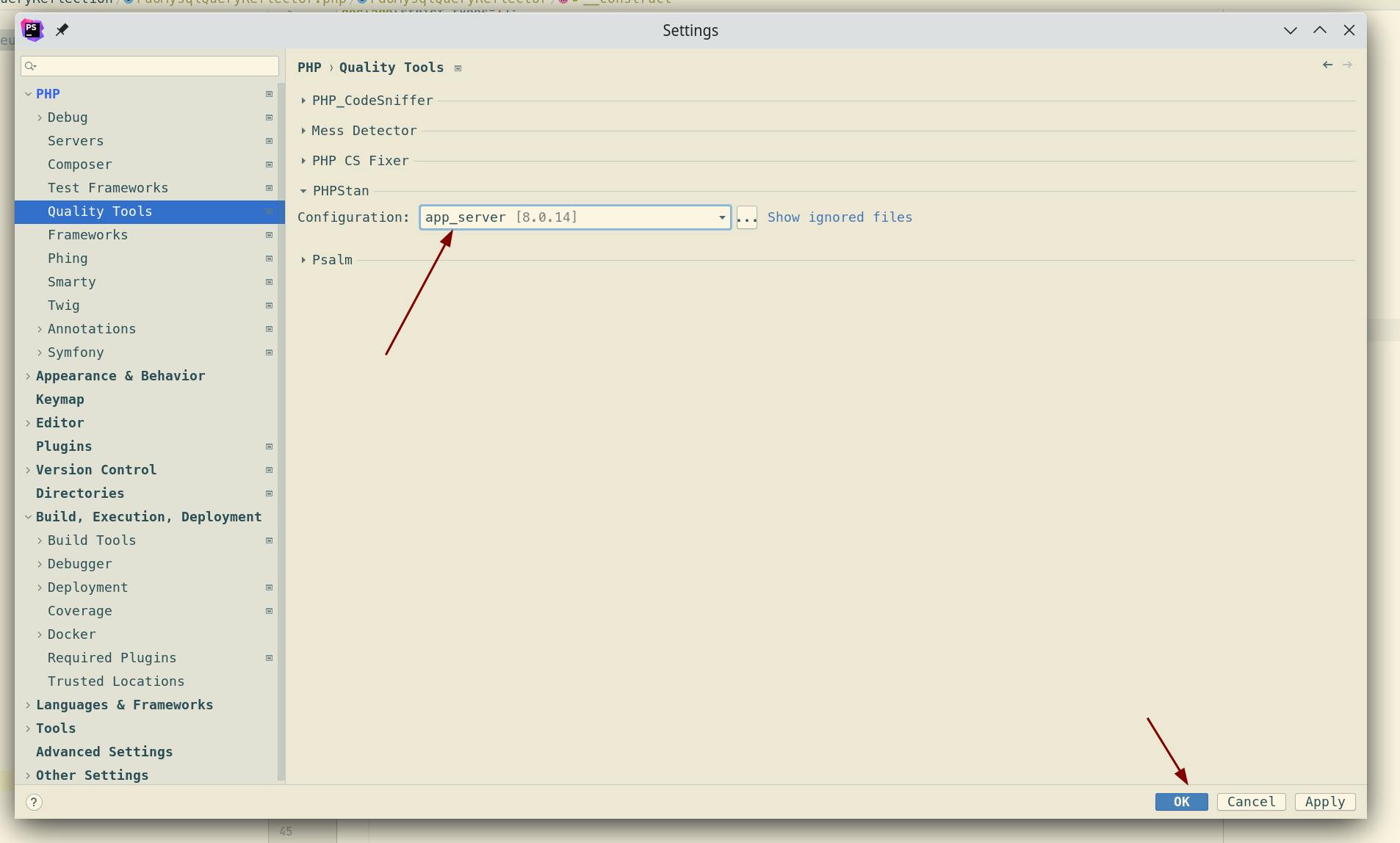 Just double check that the new CLI Interpreter is selected below PHPStan Configuration.