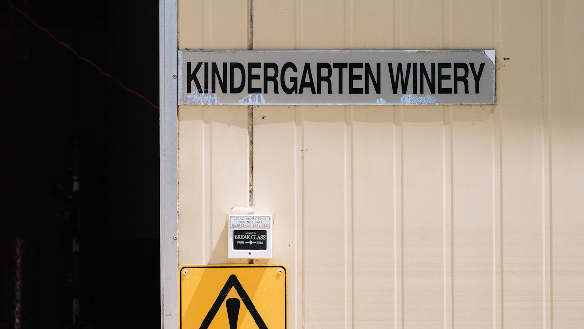 Entrance to the Kindergarten Winery at Brown Brothers