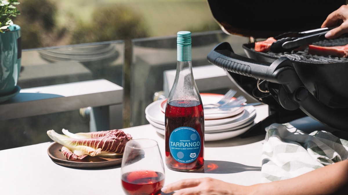 chilled Tarrango wine with an outdoor BBQ