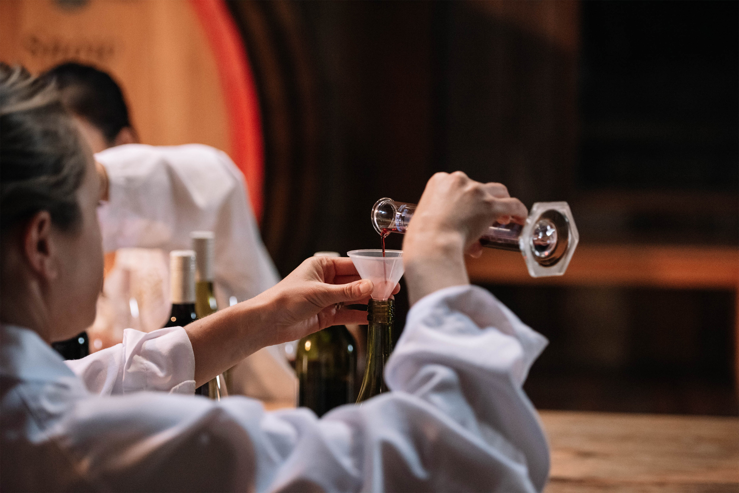 Wine blending in Cellar Door