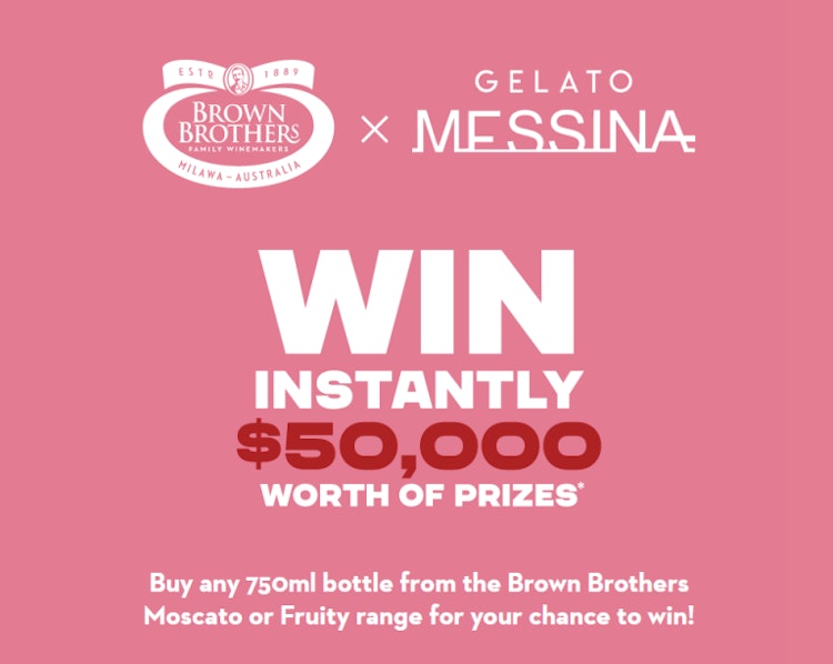Brown Brothers x Gelato Messina NEW Limited Edition Moscato Strawberries & Cream Brown Brothers