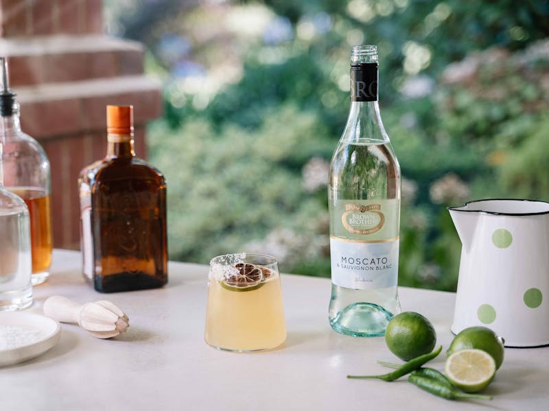 recipe ingredients for a Moscato cocktail