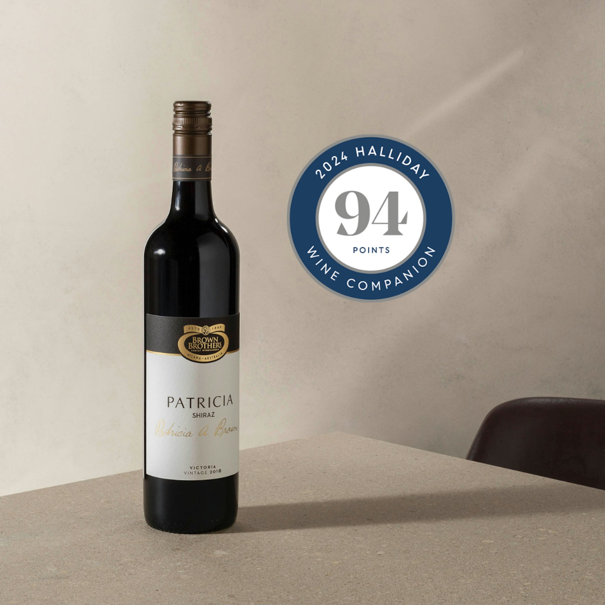 BB Shiraz 94 points, Halliday