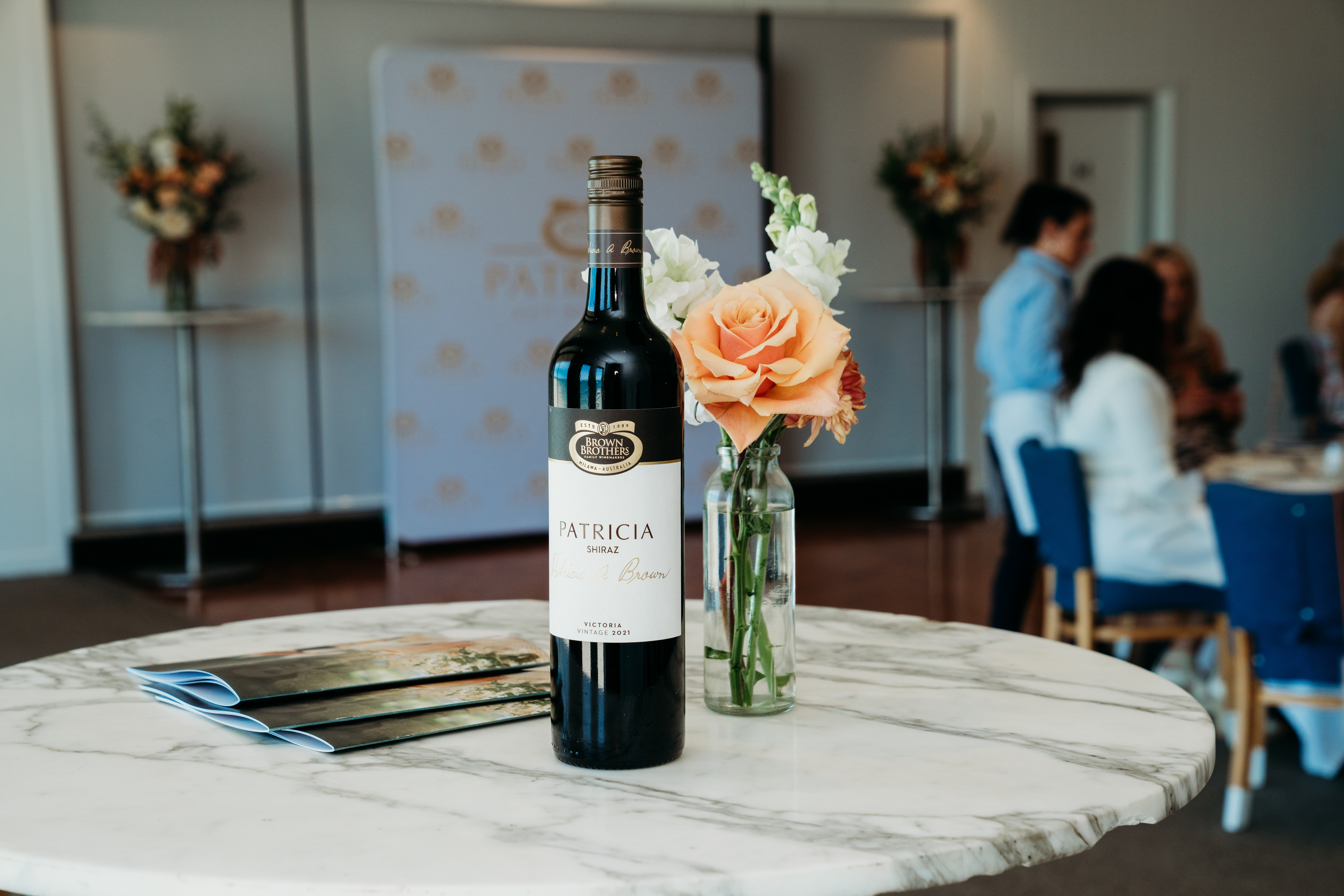 patricia bottle with flowers