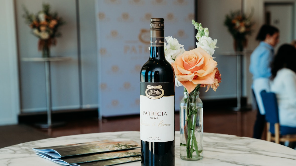 patricia bottle with flowers