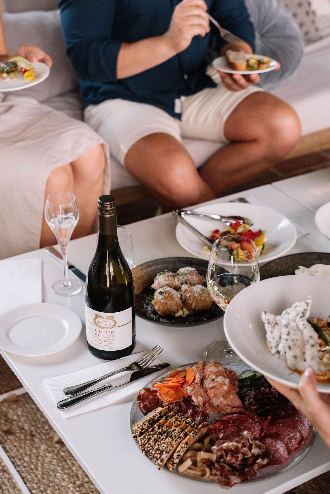 Lunch in the Prosecco lounge