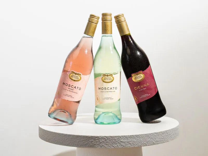 A group image of 3 wines from Brown Brothers