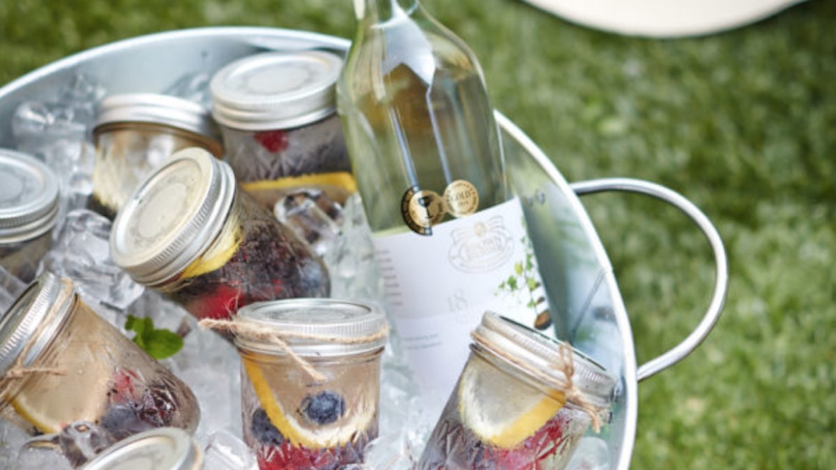 Brown Brothers Summer Fling cocktails in an ice bucket