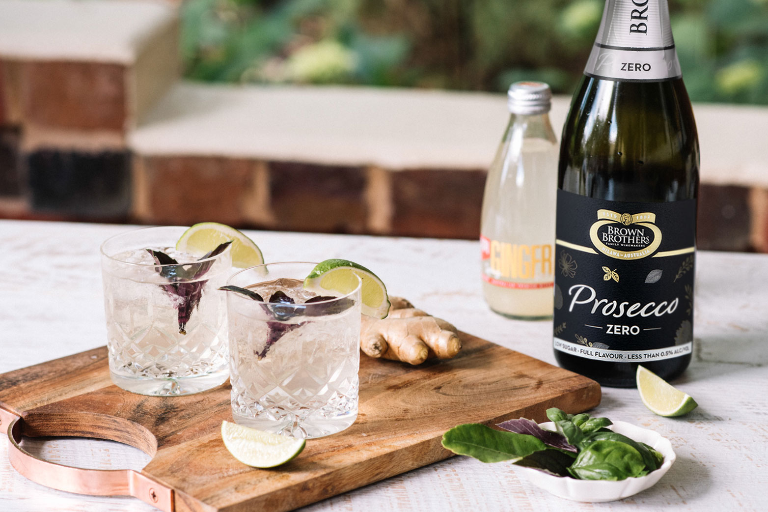 Prosecco Zero cocktail - Sparkling Ginger Fizz
