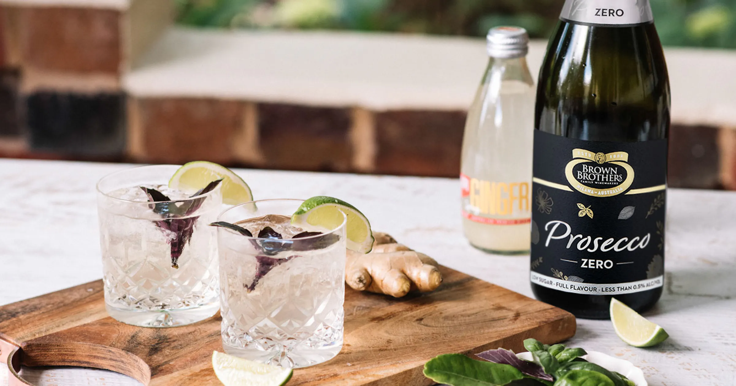 Make: Sparkling Ginger Fizz with Prosecco Zero | Brown Brothers