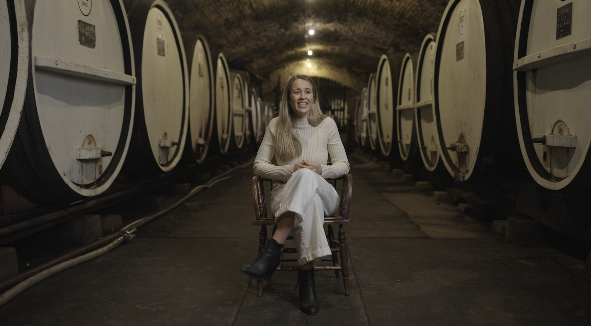 foxtel documentary still - Emma Brown interview