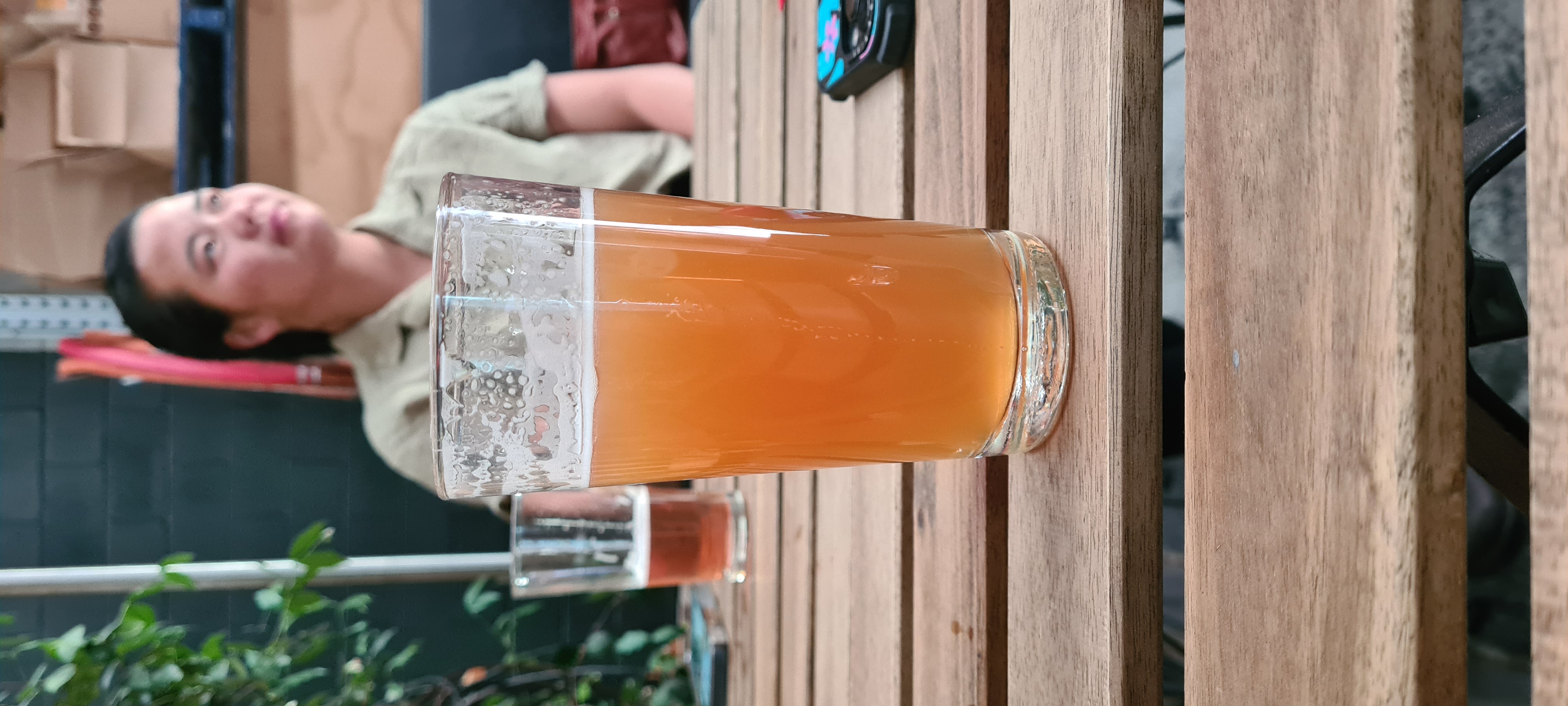 A close up of a pint of beer.