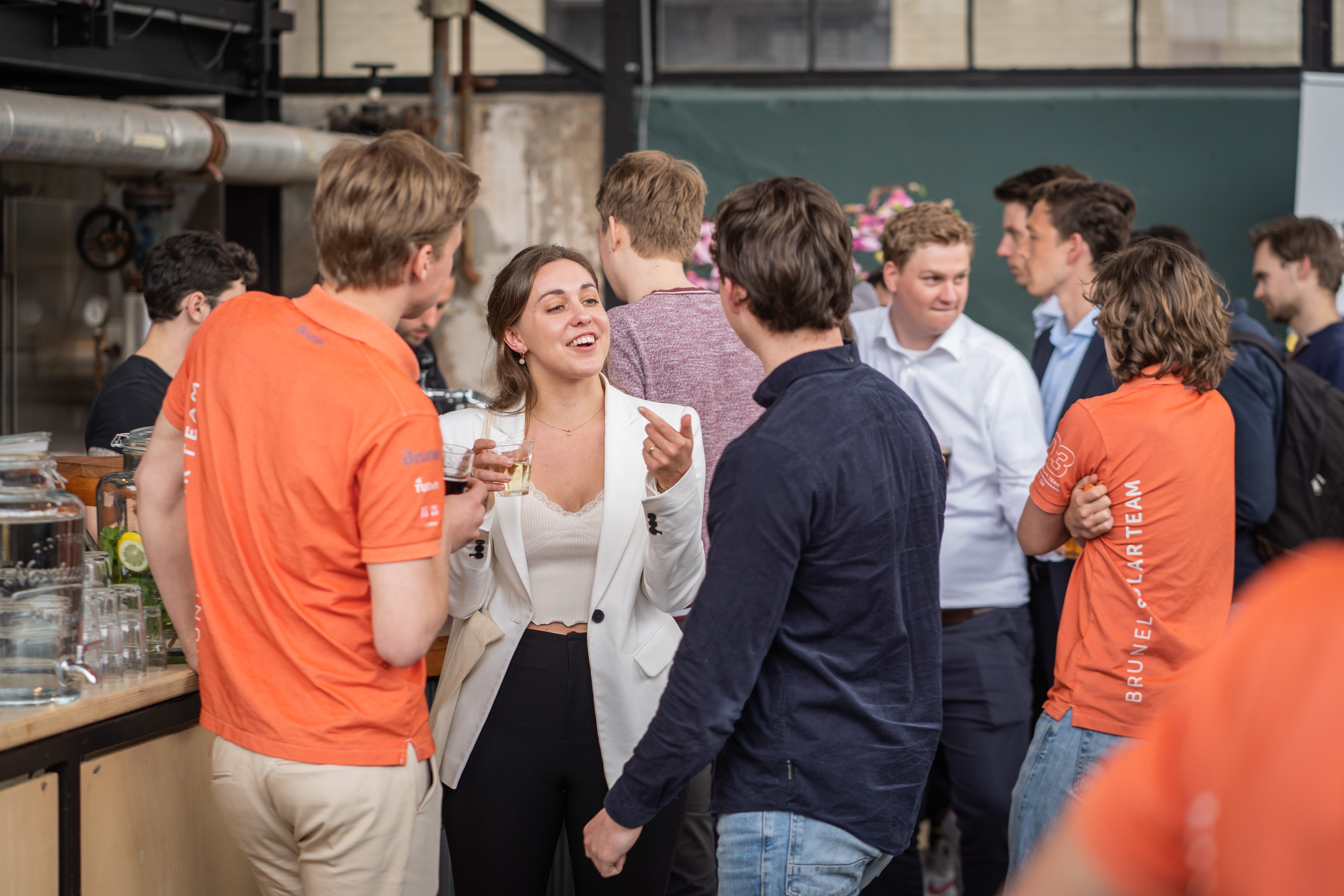 The team talking with people on the Dream Career Day