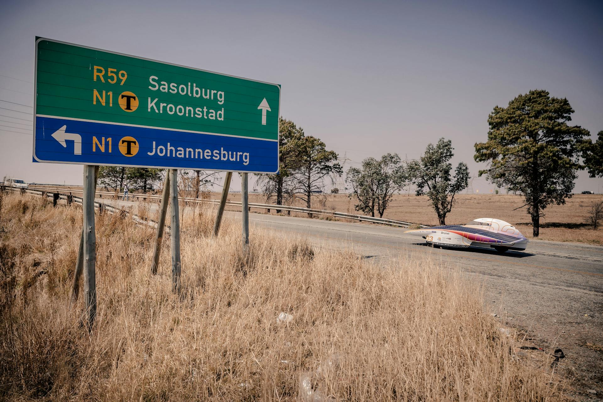 Nuna on the road to Kroonstad