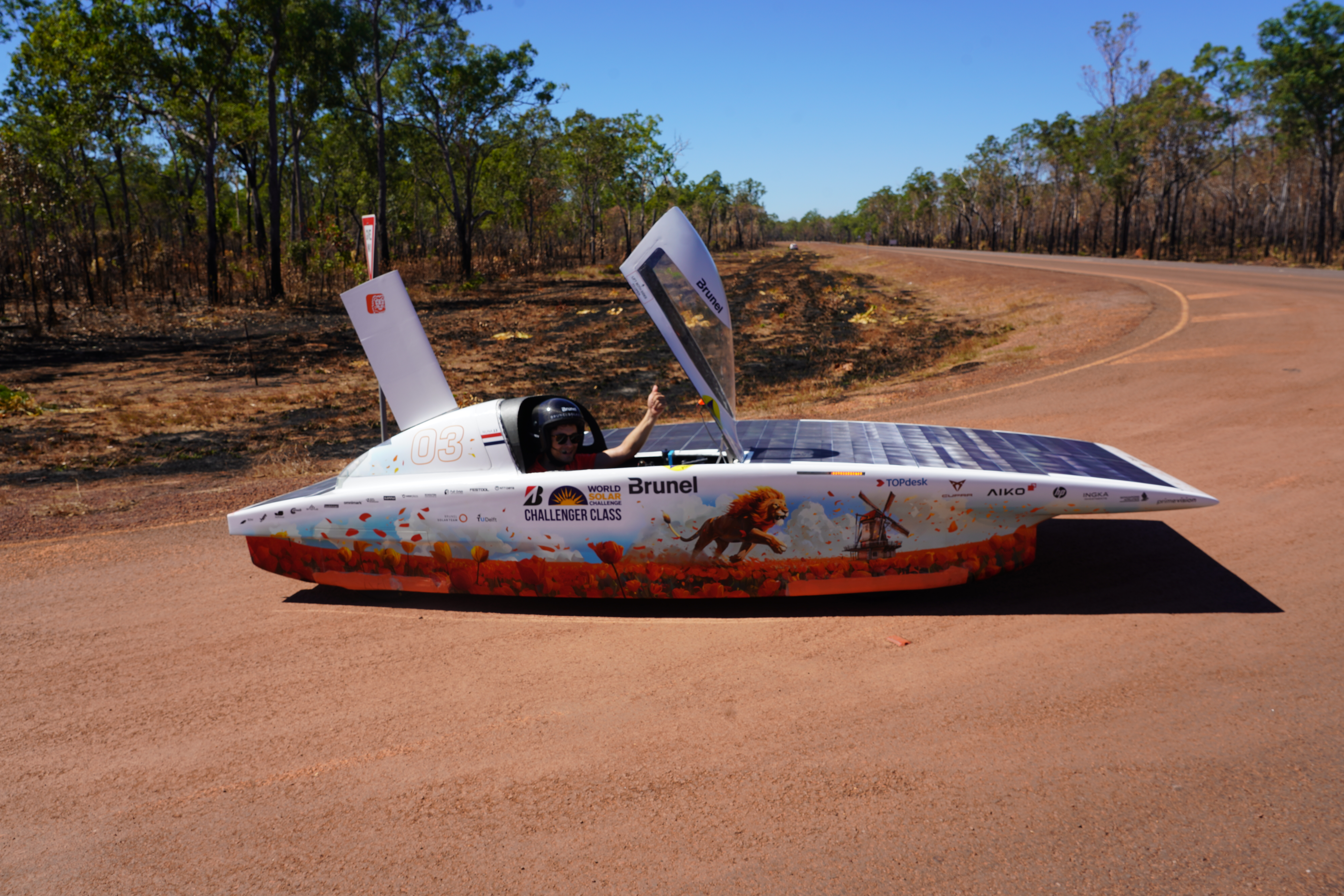 Testdag op Gunn Point Road