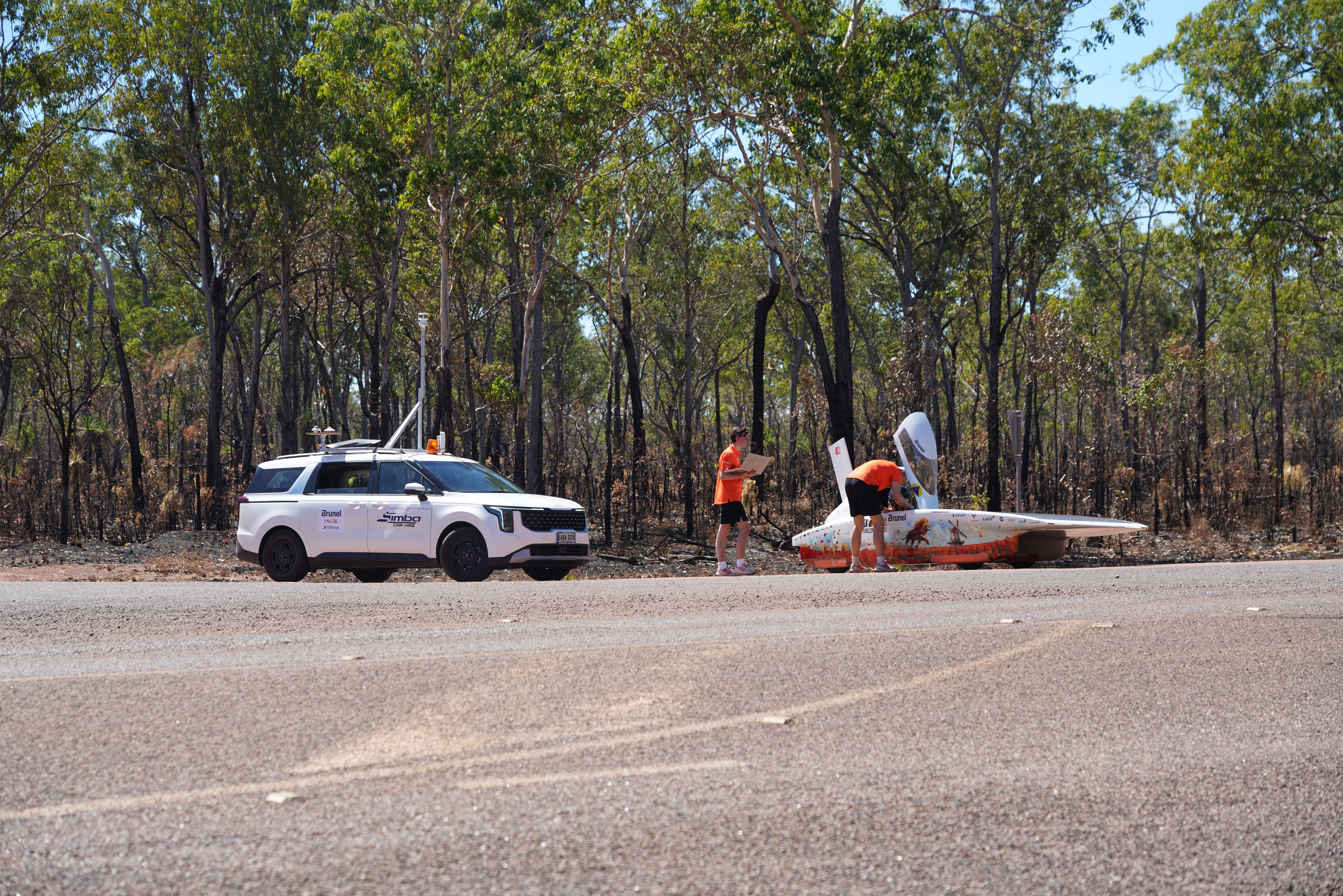 Testdag op Gunn Point Road