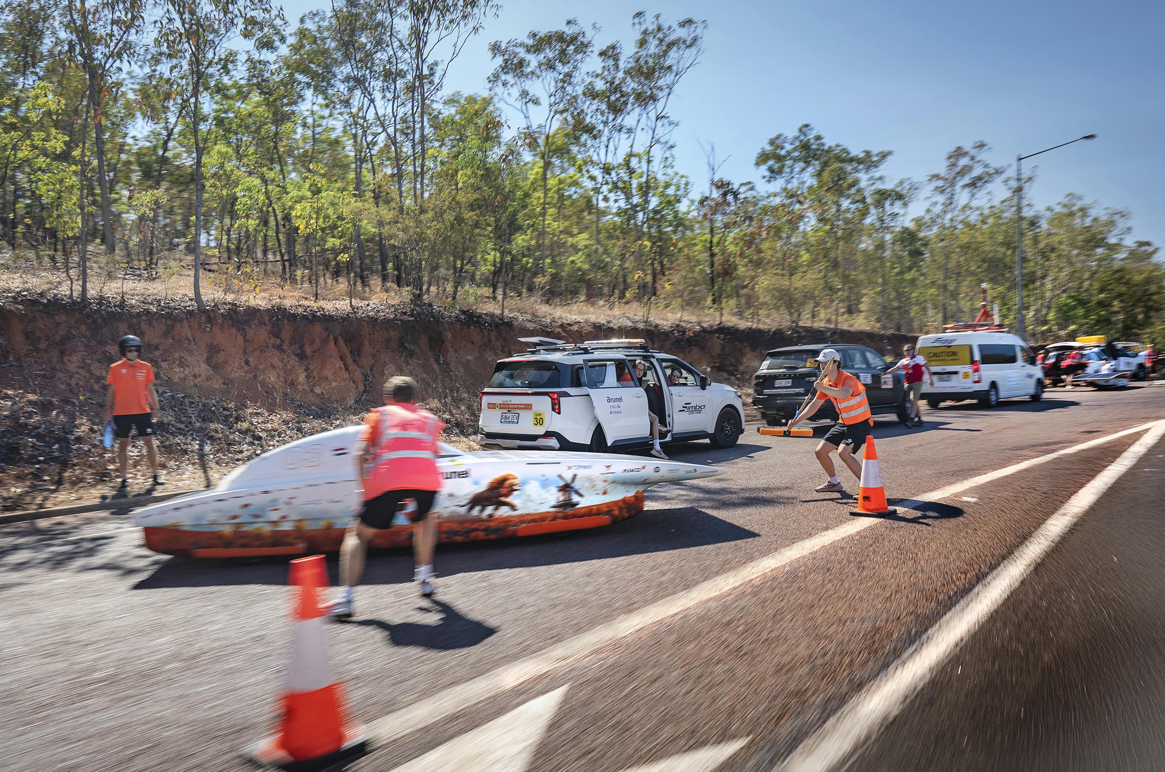 Driver Change for Brunel Solar Team