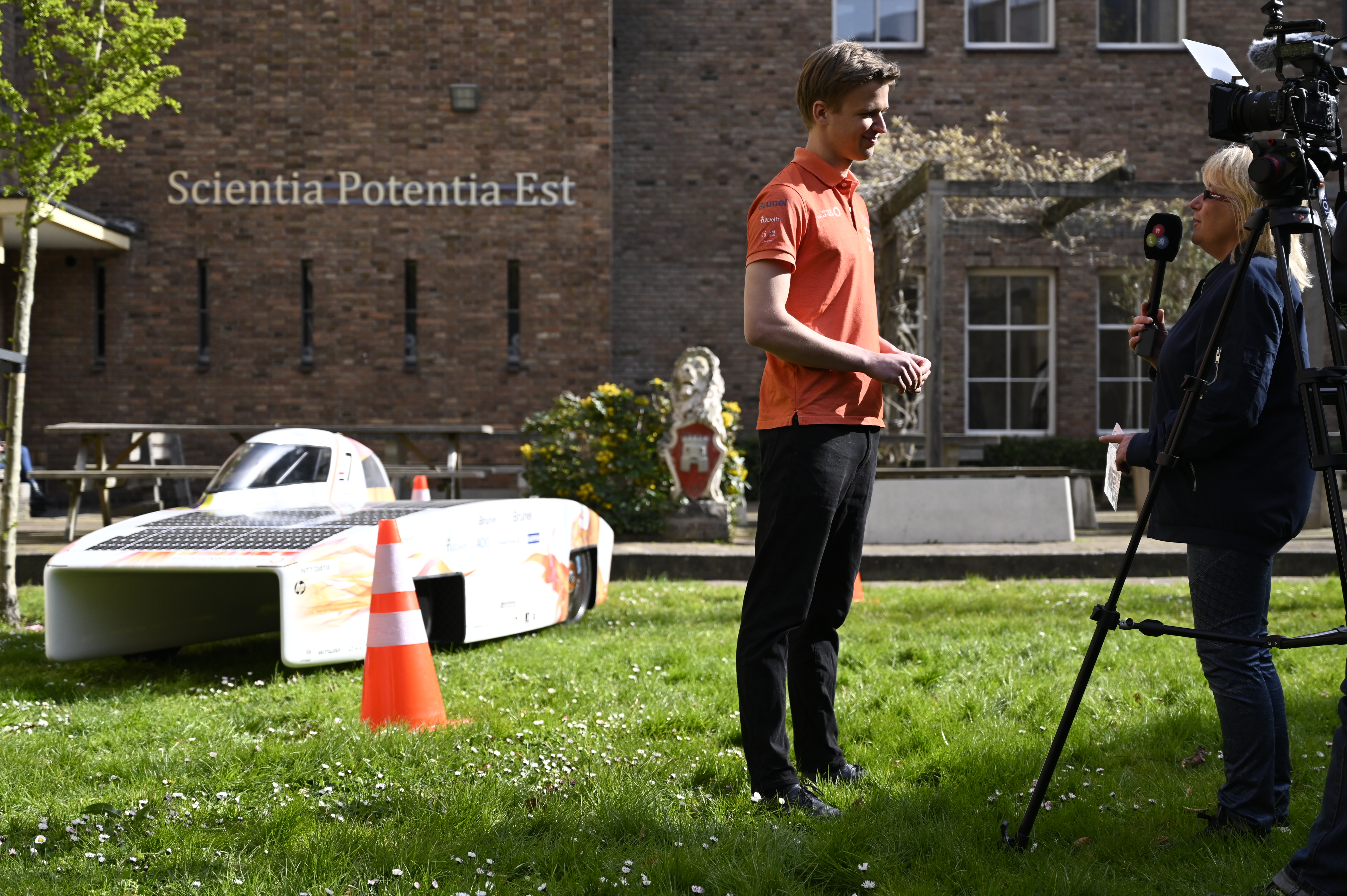 Interview during the schooltour