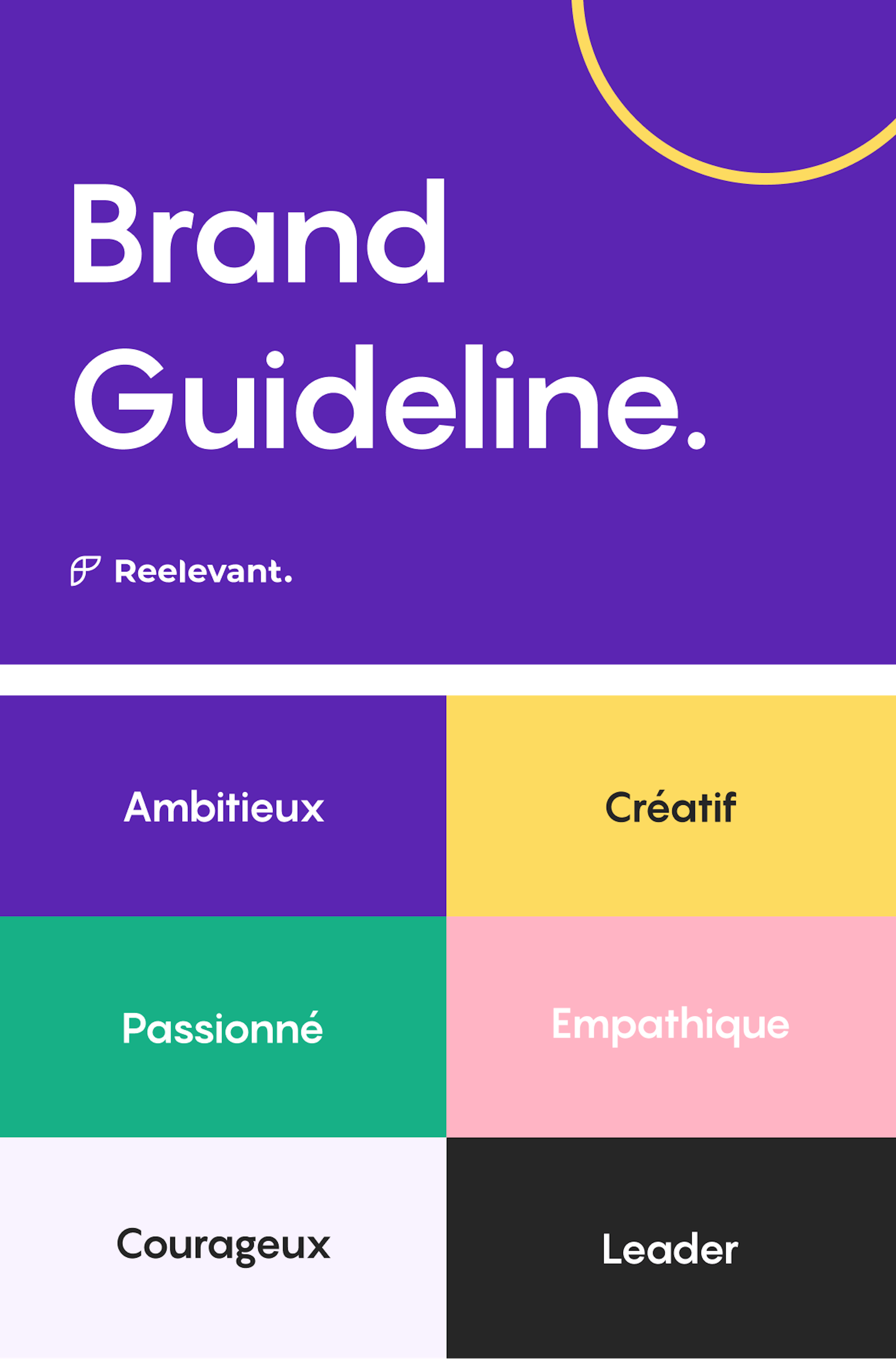 Reelevant Brand Guideline couleurs