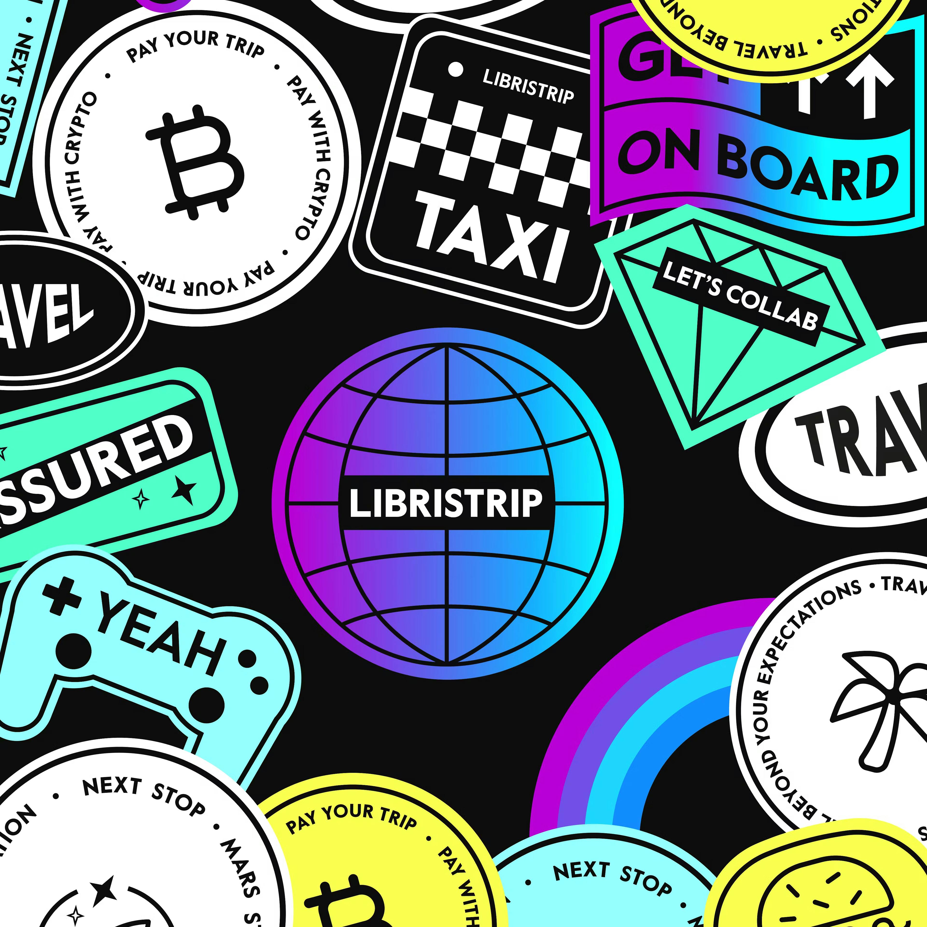 logo Libristrip and varied stickers