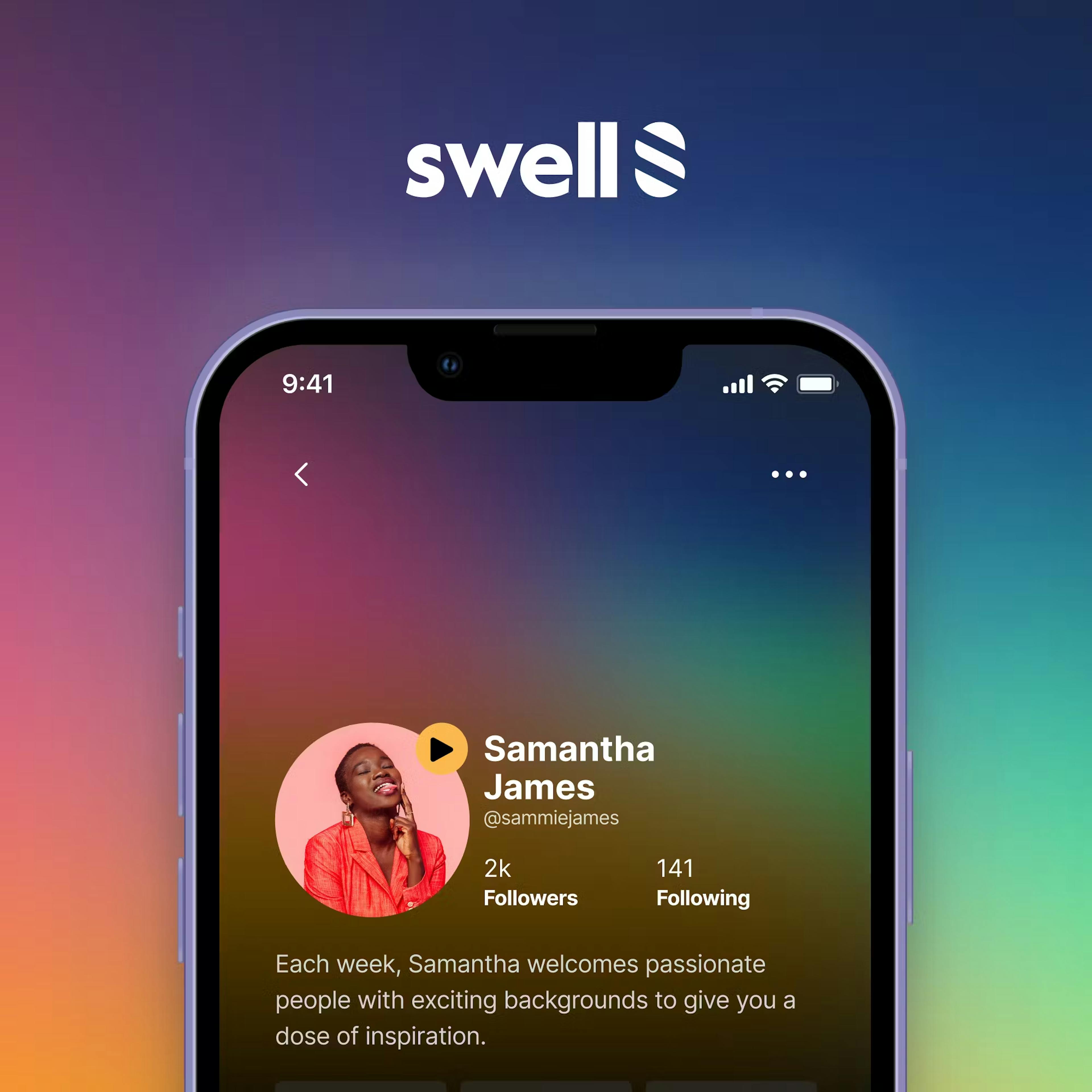 mockup mobile Swell