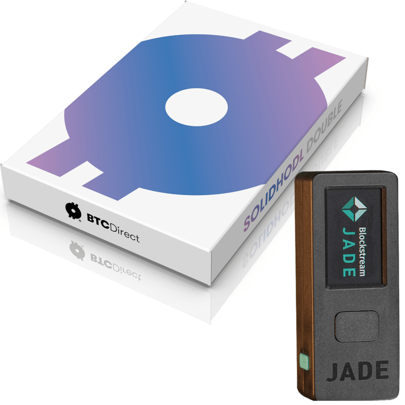 SOLIDHODL Double + Blockstream Jade BTC Direct Shop