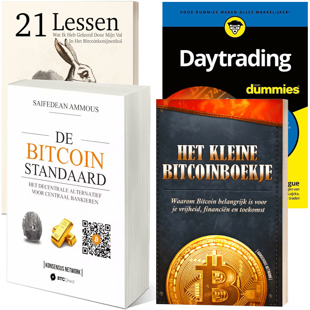 De Bitcoin Standaard (NL) + Daytrading voor dummies (NL) + Het Kleine  Bitcoinboekje (NL) + 21 Lessen (NL) | Cryptomaan