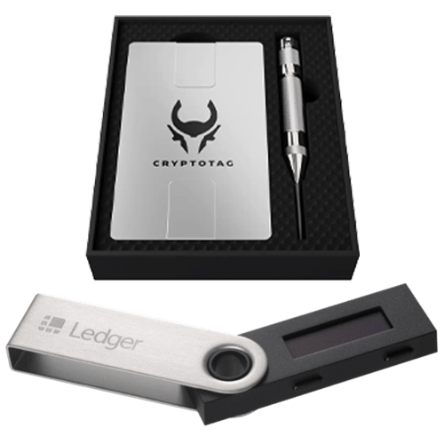 Ledger Nano X + CRYPTOTAG Zeus