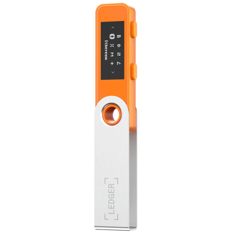 ledger nano s plus btc orange