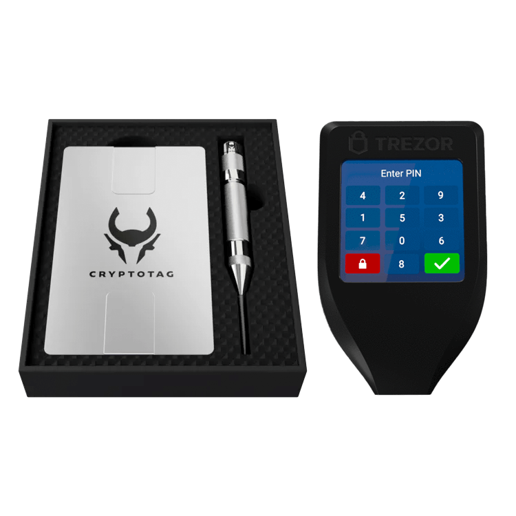 trezor t cryptotag zeus