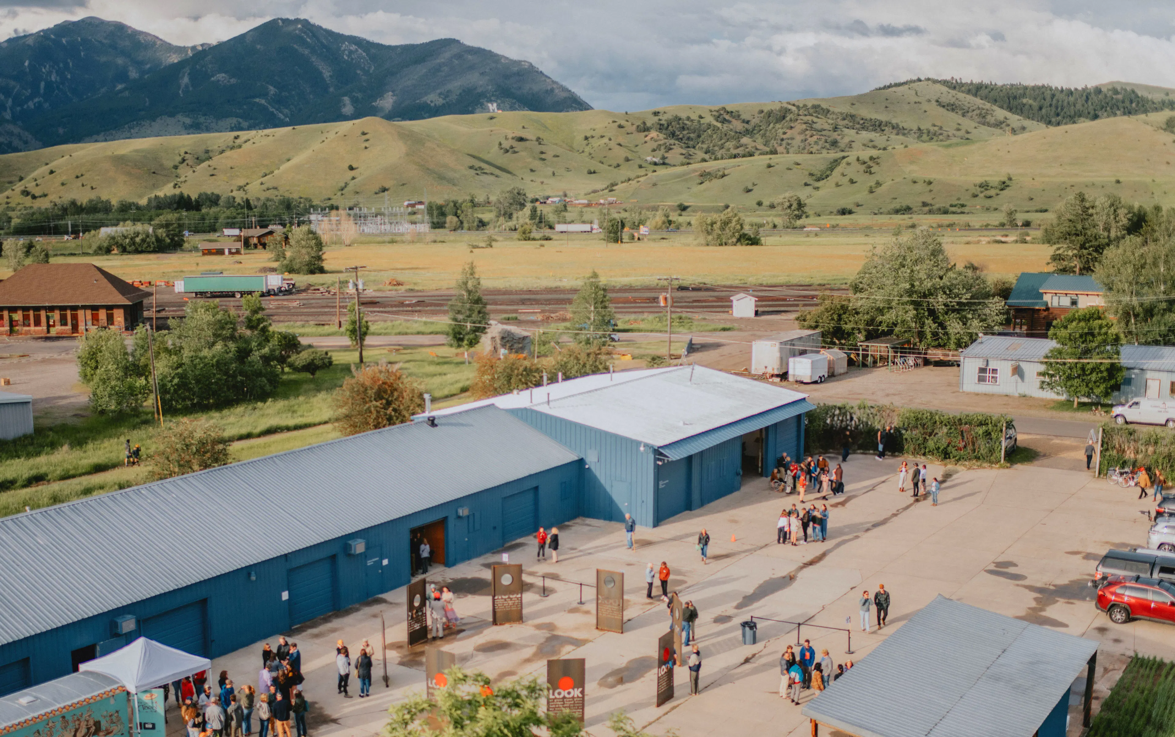 Aerial view of Tinworks site