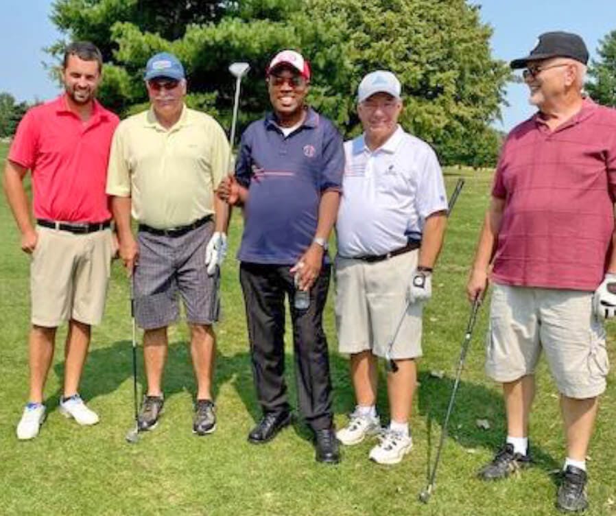 Fr Julius and friends at 2021 golf outing