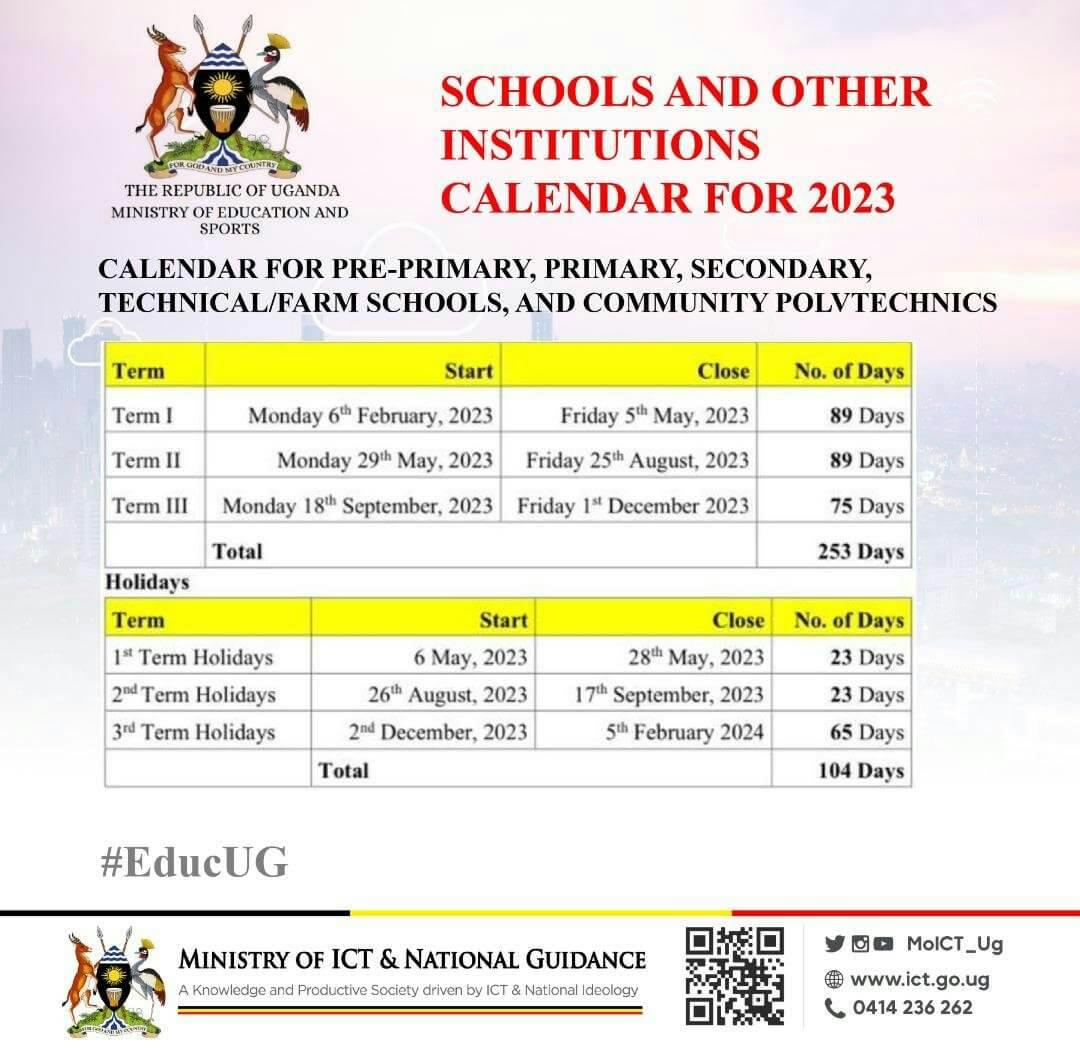 2023 school calendar