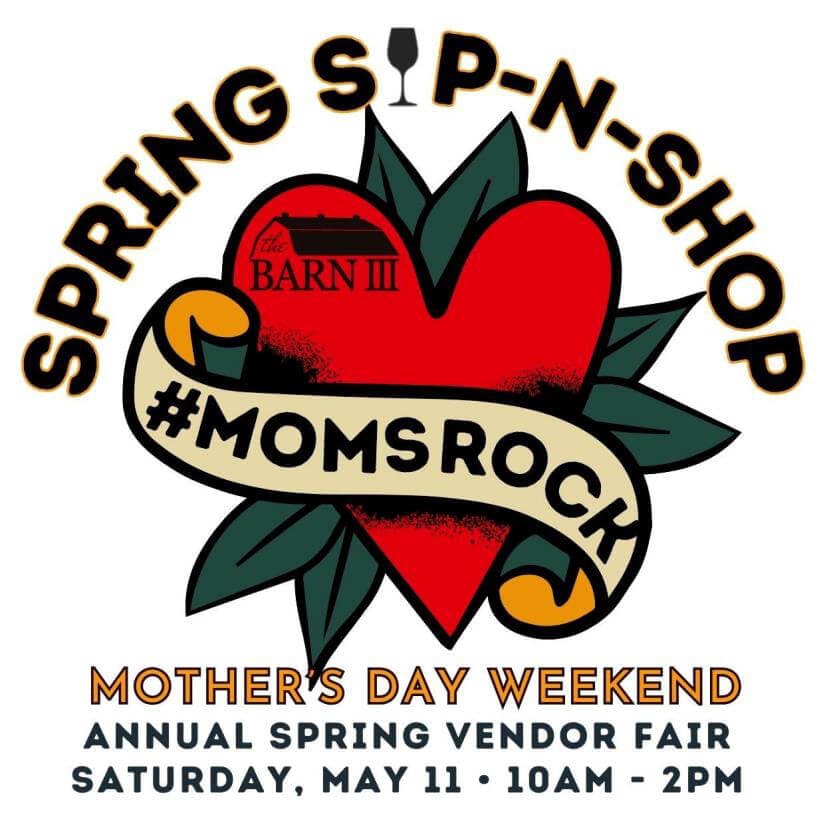 Spring sip n shop graphic mothers day weekend

