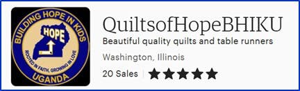 Etsy store quiltsofhopebhiku
