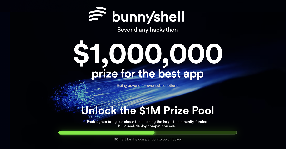 Introducing BunnyHunt: The $1M Global Competition to Build, Ship, and Deploy Software at the speed of your creativity image