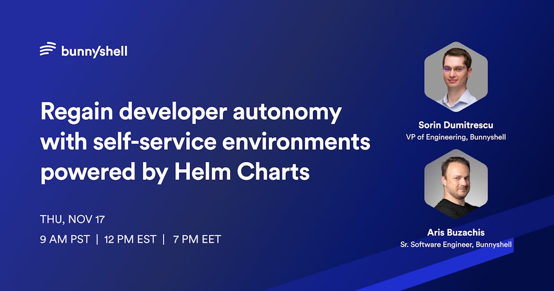 Regain developer autonomy with self-service environments powered by Helm Charts image