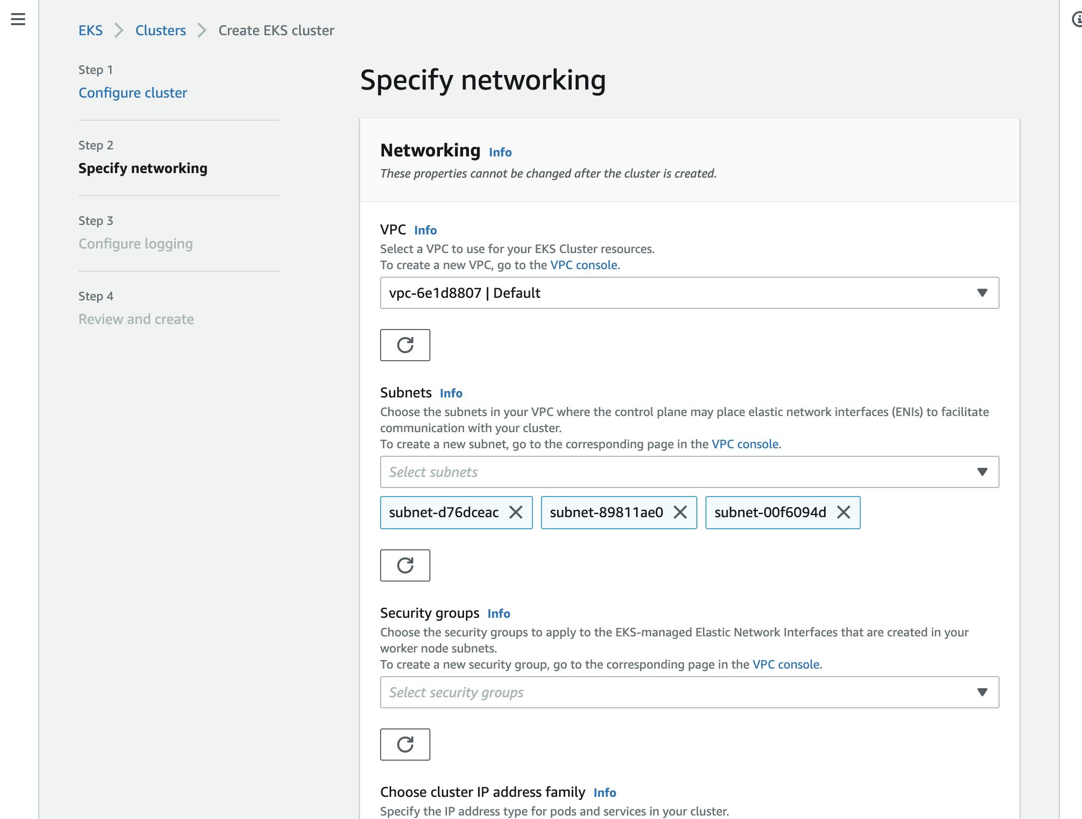 Figure 10: Amazon EKS - Networking