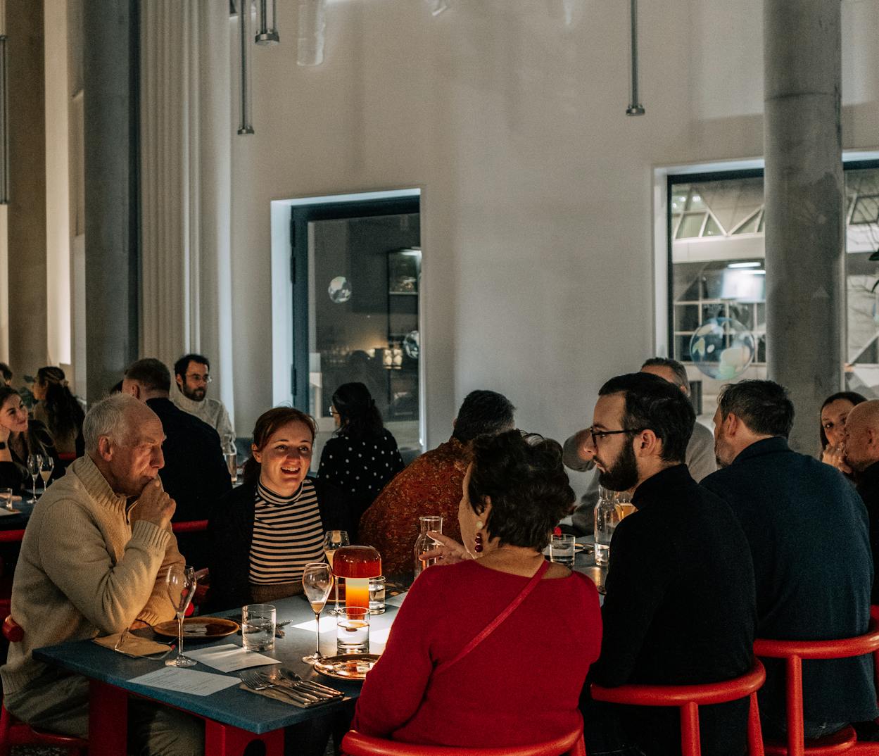 Diners celebrating the festive season in Greenwich