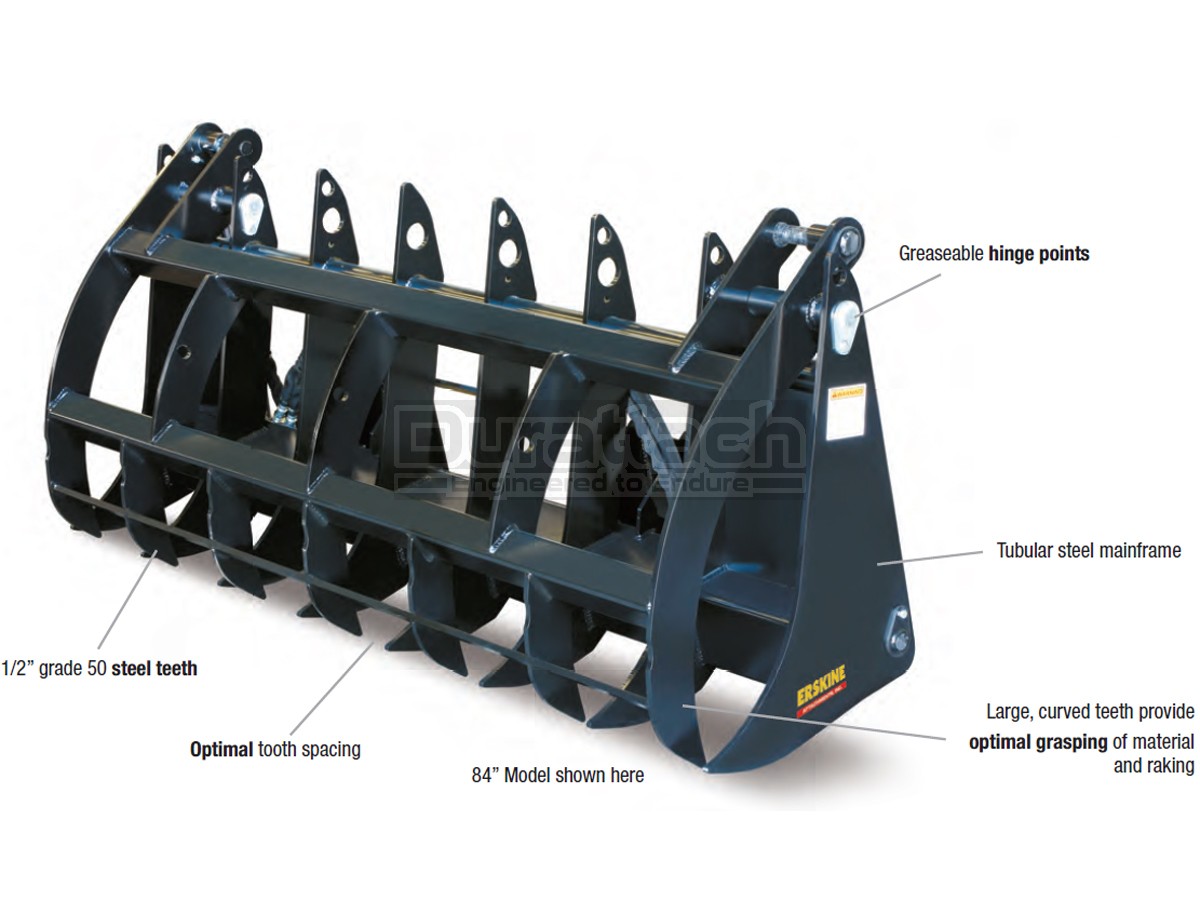 Erskine Grapple Bucket Equipment Rental Burris Equipment